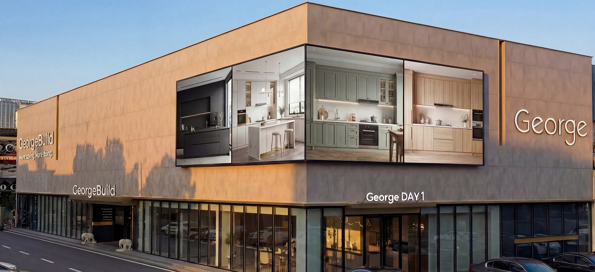 George Group furniture and building materials showroom exterior