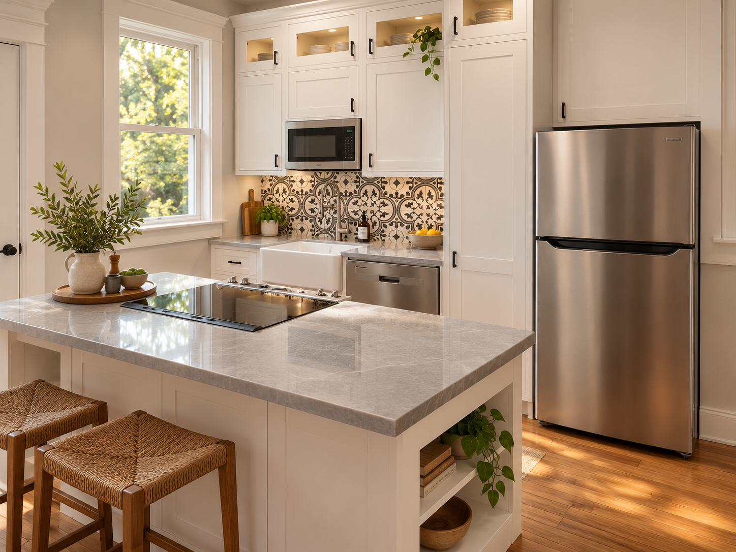 Completed kitchen cabinetry layout and installation reference